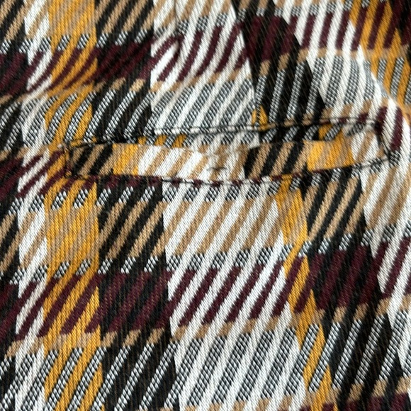 Free People Plaid Cropped Flare Pants Size 12 - Picture 6 of 16